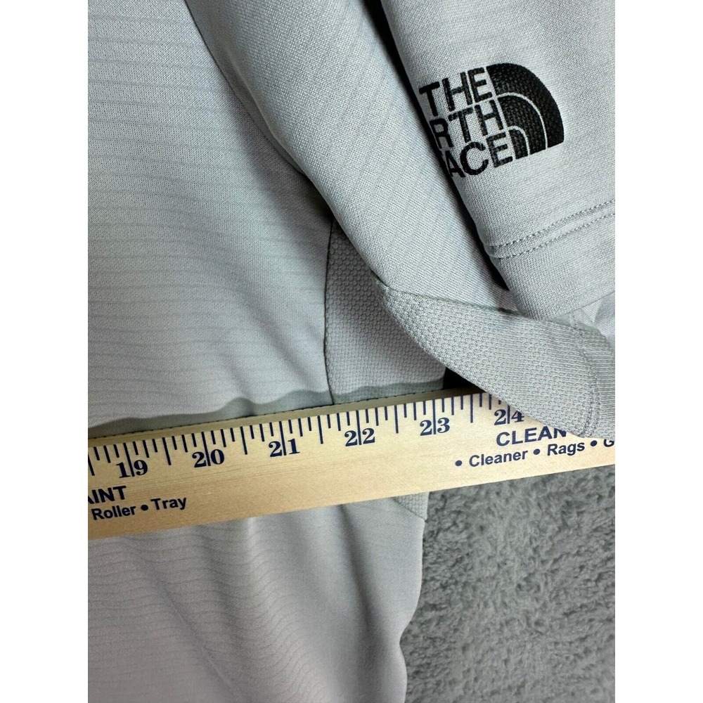 The North Face Polo Shirt Men's Size XL Flash Dry Gray Short Sleeve Golf Striped - Picture 9 of 16